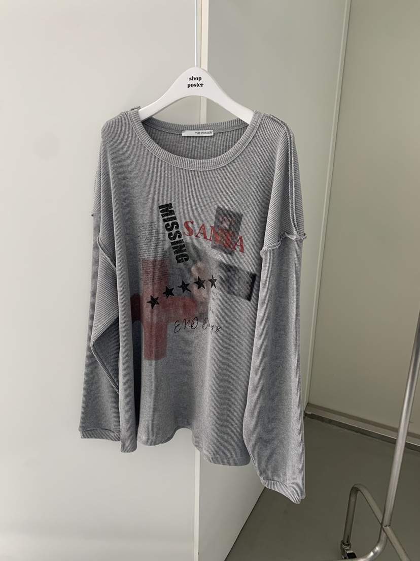 SHOP POSTER東大門㊣代購女裝新款時尚人氣休閑熱賣長袖T恤SHOP_POSTER長袖T恤