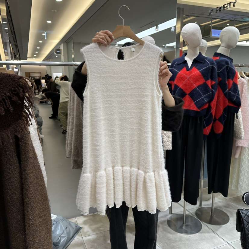 XPARTY韓國代購㊣女裝新款熱賣時尚推薦職業人氣連衣裙安哥拉XPARTY連衣裙