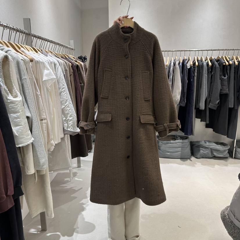 OVU東大門㊣直郵女裝新款25秋冬推薦人氣熱賣職業中長款大衣OVU中長款大衣