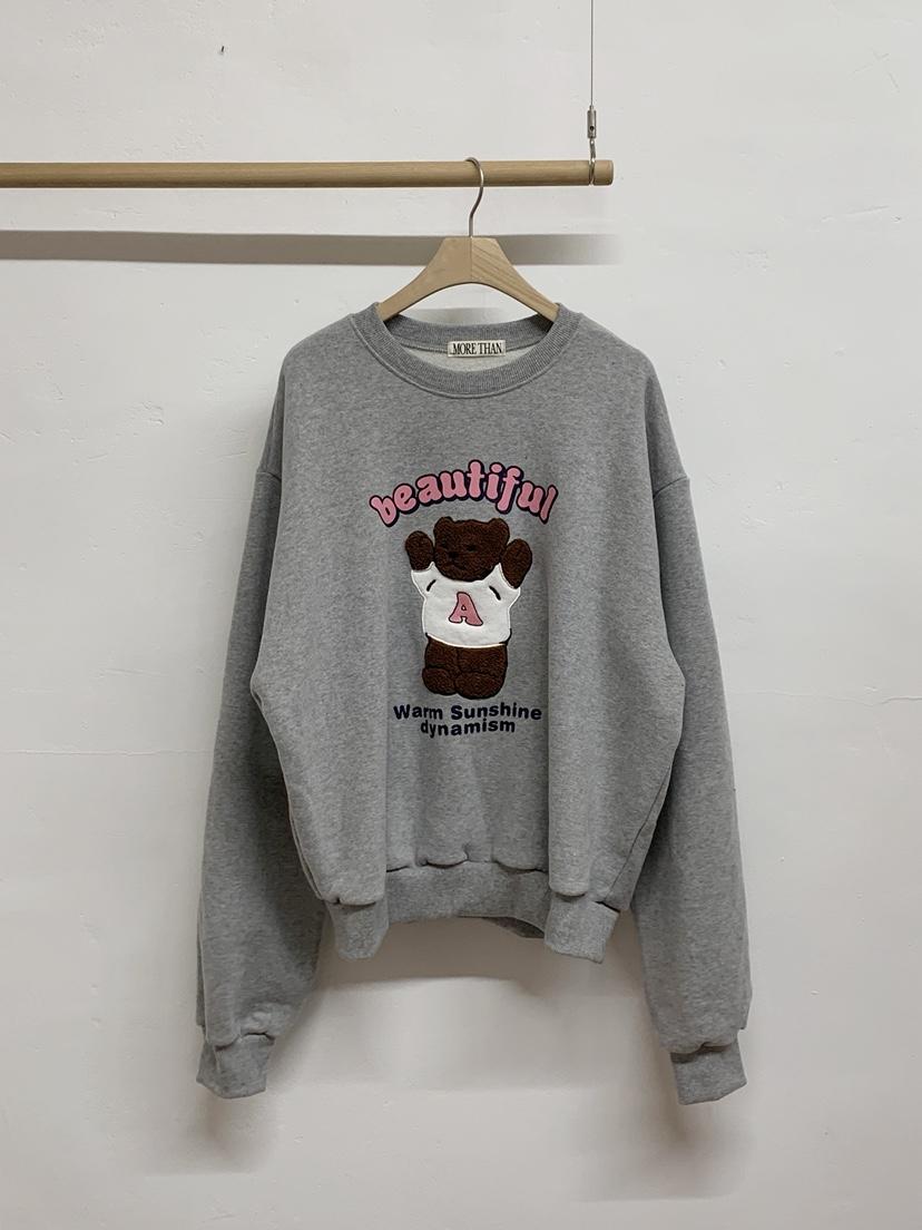 MORE THAN-P韓國直郵㊣女裝新品熱賣休閑推薦25秋冬時尚衛衣MORE THAN衛衣