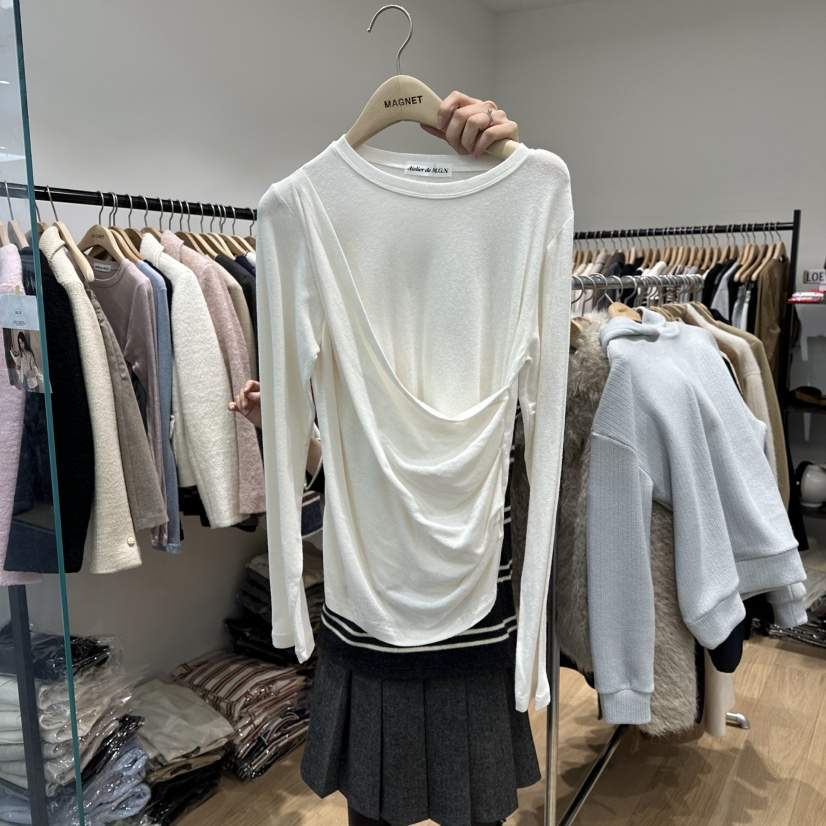 M.G.N東大門㊣直郵女士新品時尚人氣熱賣休閑推薦長袖T恤MAGNET長袖T恤