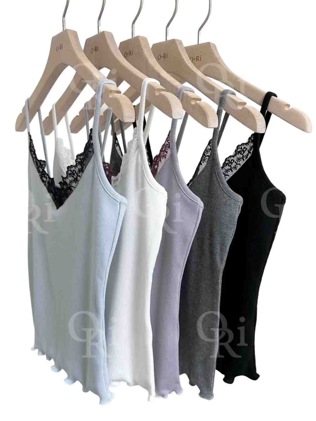 O-RI-오리-T東大門㊣實拍女士新款休閑人氣吊帶背心蕾絲O-RI吊帶/背心