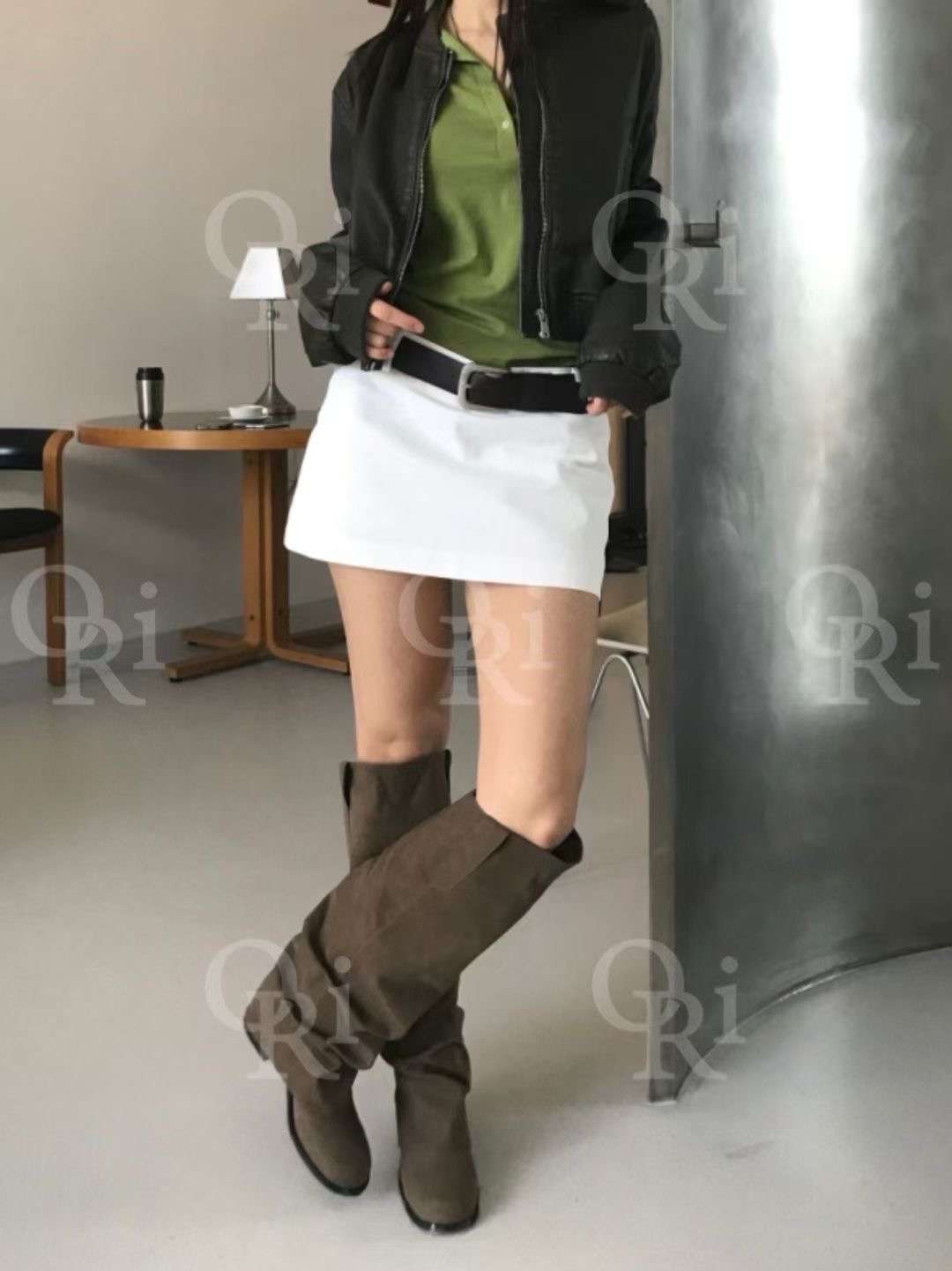 O-RI-오리-T東大門㊣直郵女裝新品25秋冬人氣短裙不含腰帶O-RI短裙