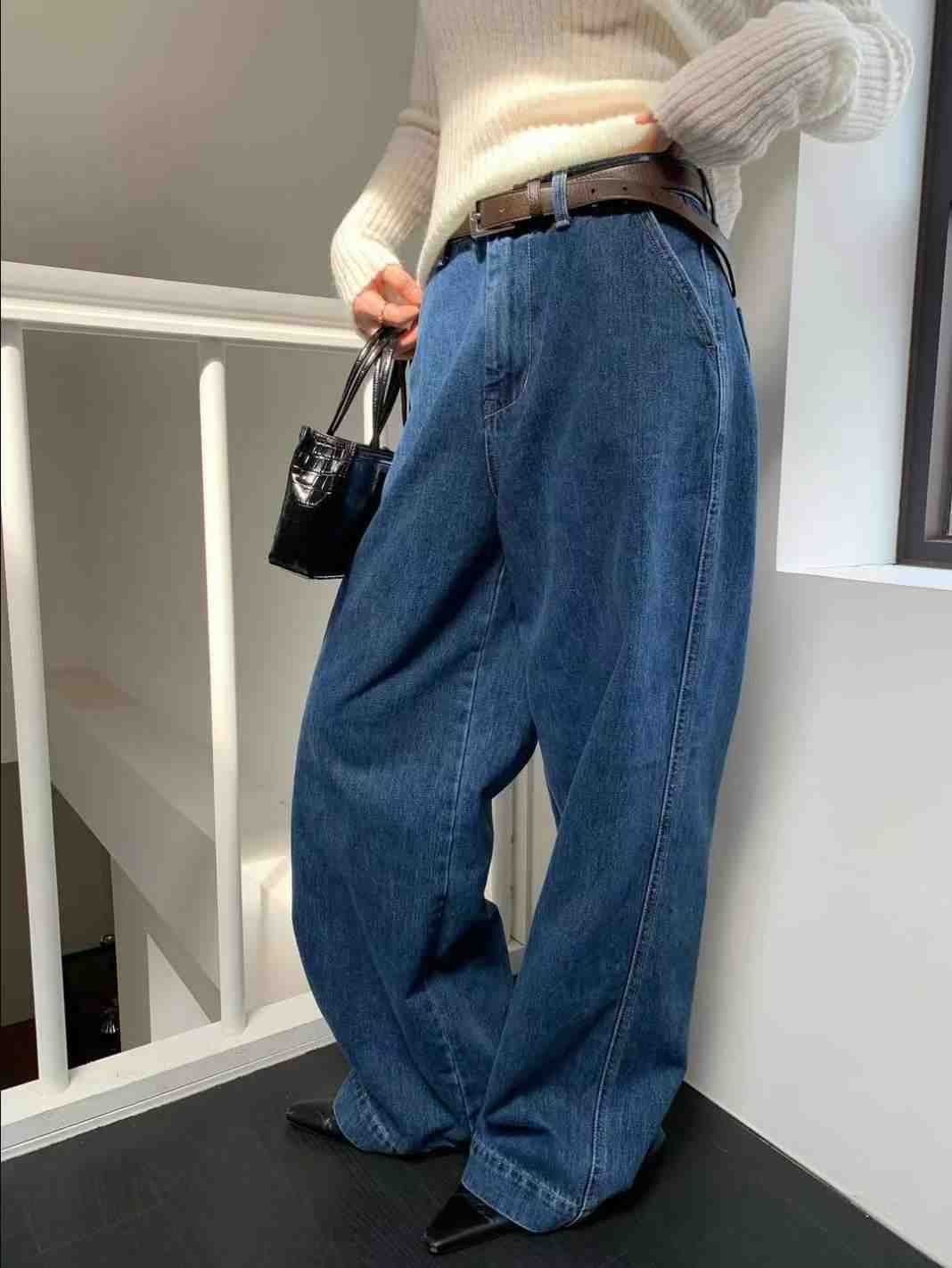 WEARRAW韓國直郵㊣女士新品人氣職業時尚推薦牛仔褲不含腰帶WEARRAW牛仔褲