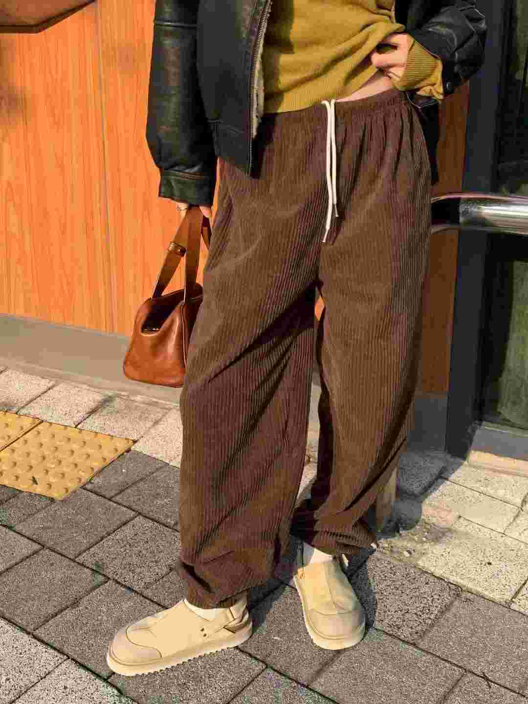 WEARRAW韓國直郵㊣女士新款25秋冬休閑熱賣時尚人氣推薦休閑褲WEARRAW休閑褲