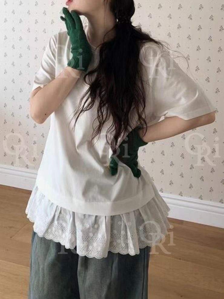 O-RI-오리-T韓國代購㊣女士新品推薦休閑25秋冬職業熱賣T恤O-RIT恤