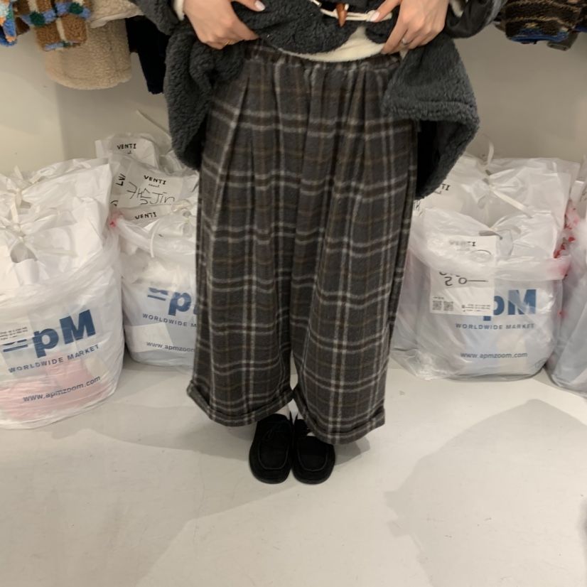 VENTI東大門㊣實拍女士新款25秋冬時尚人氣真品推薦休閑褲格紋VENTI休閑褲