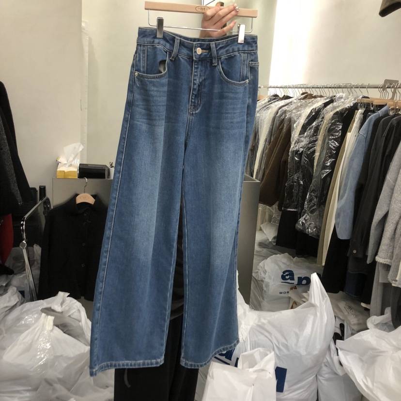 TAKE YOUE TIME韓國直郵㊣女士新品人氣時尚熱賣牛仔褲加絨TAKE YOUE TIME牛仔褲