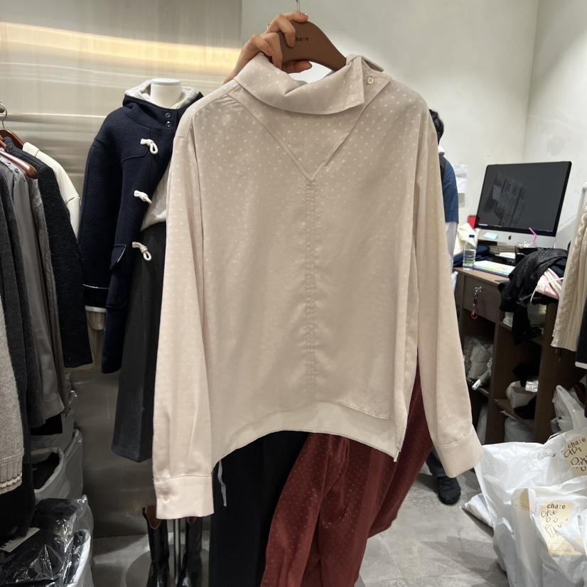 CHAE韓國直郵㊣女裝新款推薦時尚人氣25秋冬襯衫蕾絲衫高領CHAE襯衫/蕾絲衫