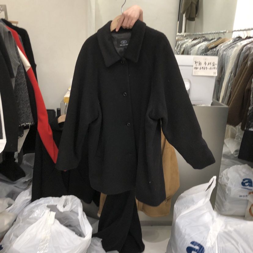 TAKE YOUE TIME東大門㊣實拍女士新款時尚休閑中長款大衣TAKE YOUE TIME中長款大衣