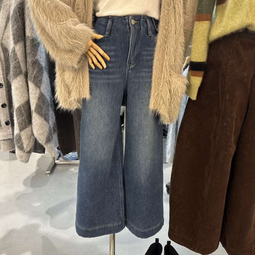 ALEGRE東大門㊣代購女士新品職業推薦人氣休閑熱賣牛仔褲加絨ALEGRE牛仔褲