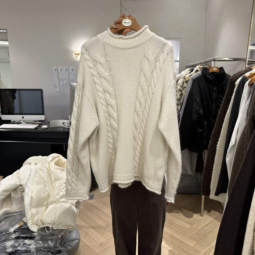 BRUSH-P韓國直郵㊣女士新品25秋冬時尚人氣職業熱賣毛衣羊駝BRUSH-P毛衣