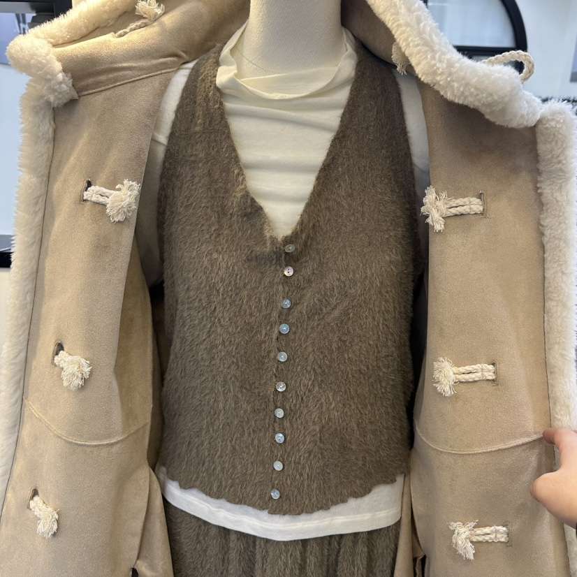 ARR東大門㊣實拍女士新款時尚休閑25秋冬職業吊帶背心羊駝毛ARR吊帶/背心