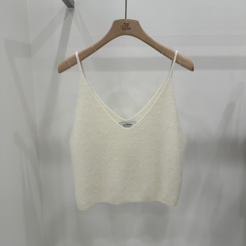 THE VALUE東大門㊣實拍女裝新品25秋冬推薦吊帶背心安哥拉THE VALUE吊帶/背心
