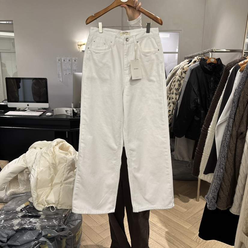 BRUSH-P韓國直郵㊣女士新品人氣休閑推薦牛仔褲小飛象天鵝絨BRUSH-P牛仔褲