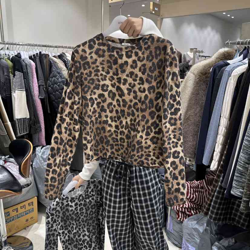 BENE東大門㊣實拍女士新款25秋冬休閑人氣推薦職業熱賣長袖T恤BENE長袖T恤