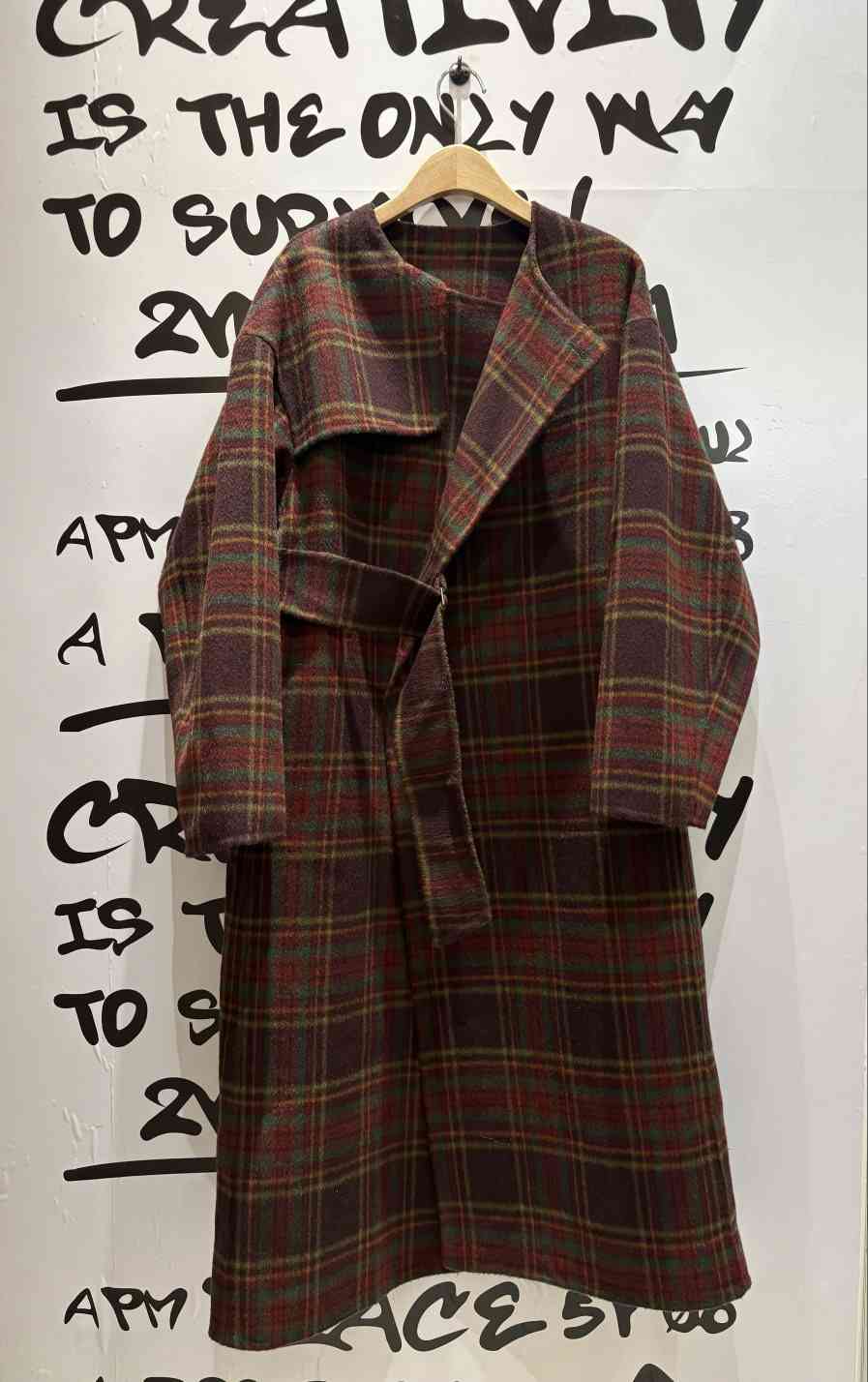 2ND K東大門㊣代購女士新款時尚熱賣推薦職業中長款大衣羊毛2ND K中長款大衣