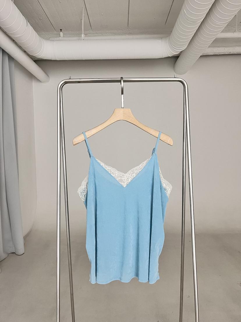 SANTAL東大門㊣實拍女裝新品熱賣推薦人氣休閑吊帶背心天鵝絨SANTAL吊帶/背心