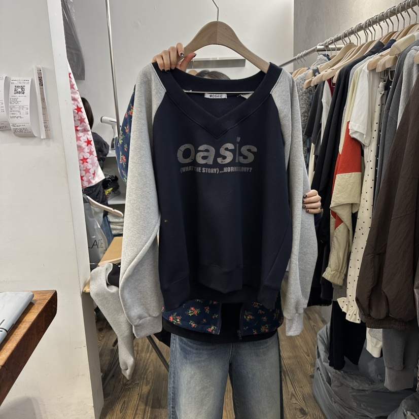 MOSAIC東大門㊣實拍女士新款25秋冬職業熱賣時尚休閑衛衣加絨MOSAIC衛衣