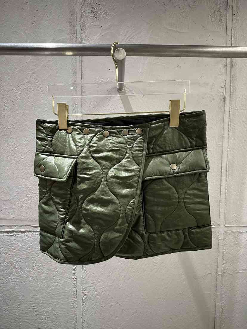 UNICO-p韓國代購㊣女裝新款時尚推薦職業休閑熱賣短裙絎縫UNICO短裙