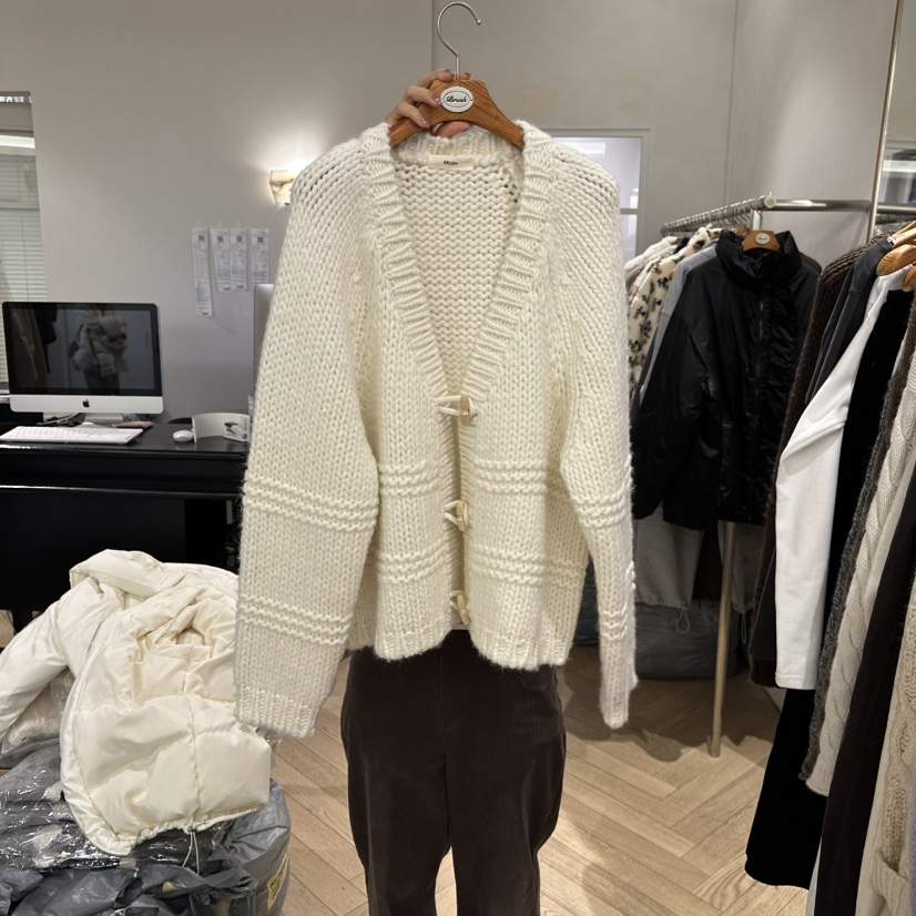 BRUSH-P韓國代購㊣女士新品人氣推薦熱賣休閑針織衫手工制作BRUSH-P針織衫