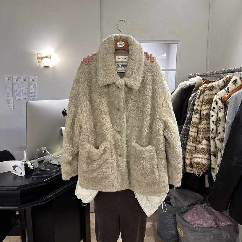 BRUSH-P東大門㊣直郵女裝新品25秋冬推薦熱賣職業短款大衣BRUSH-P短款大衣