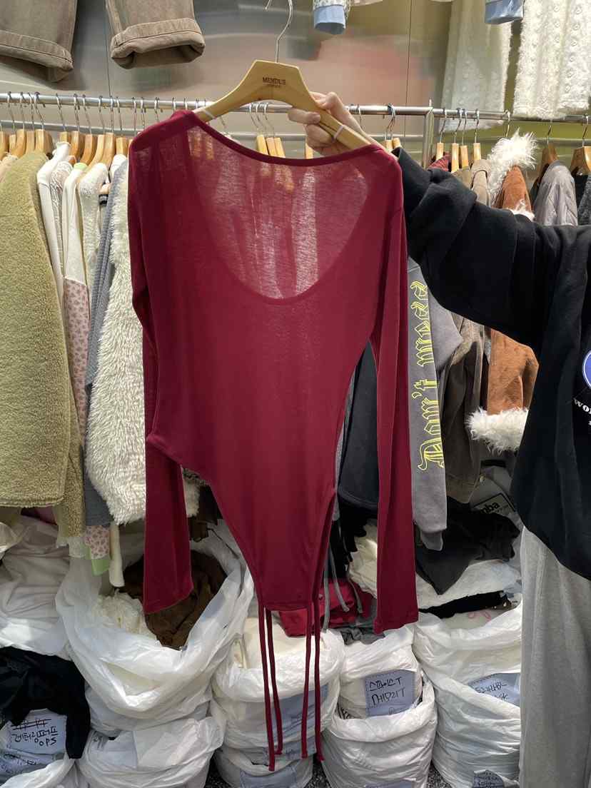 MENDL S東大門㊣實拍女裝新款職業休閑人氣熱賣長袖T恤套裝MENDL S長袖T恤