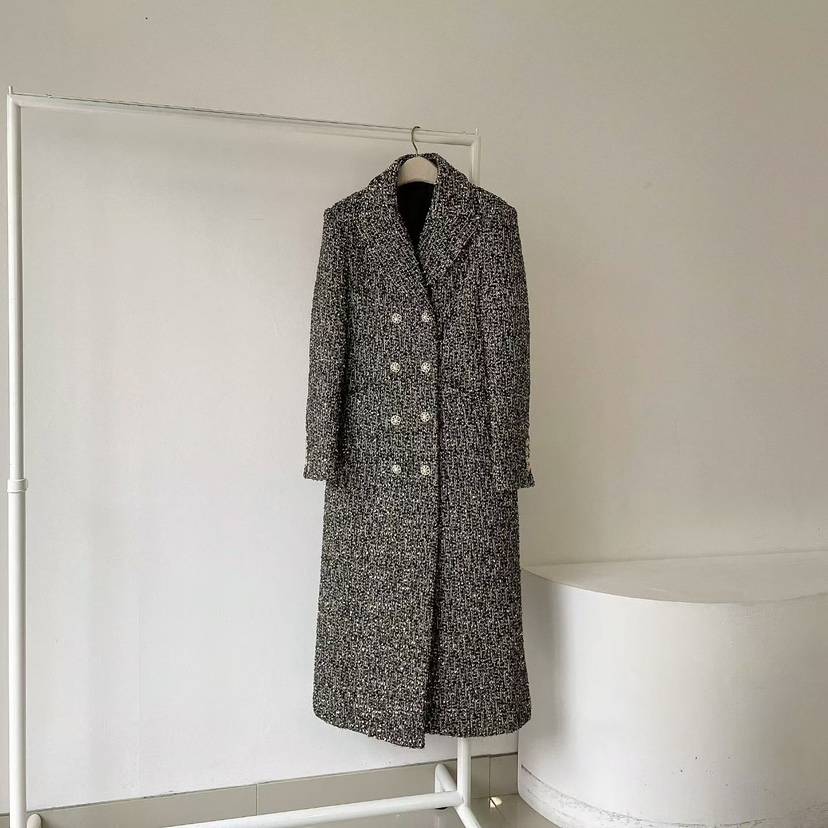 RIJINA東大門㊣直郵女士新品人氣推薦休閑時尚25秋冬中長款大衣RIJINA中長款大衣