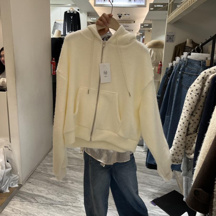 YUNBAL韓國代購㊣女士新品人氣熱賣25秋冬推薦時尚衛衣拉鏈YUNBAL衛衣