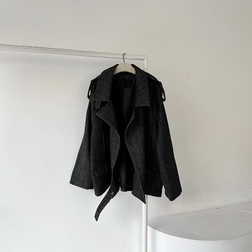 RIJINA韓國直郵㊣女士新款人氣25秋冬推薦熱賣休閑中長款大衣RIJINA中長款大衣