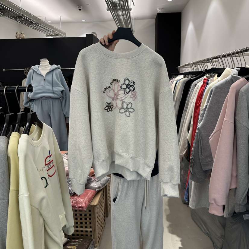 A.CES韓國直郵㊣女士新品人氣熱賣推薦25秋冬職業衛衣加絨A.CES衛衣