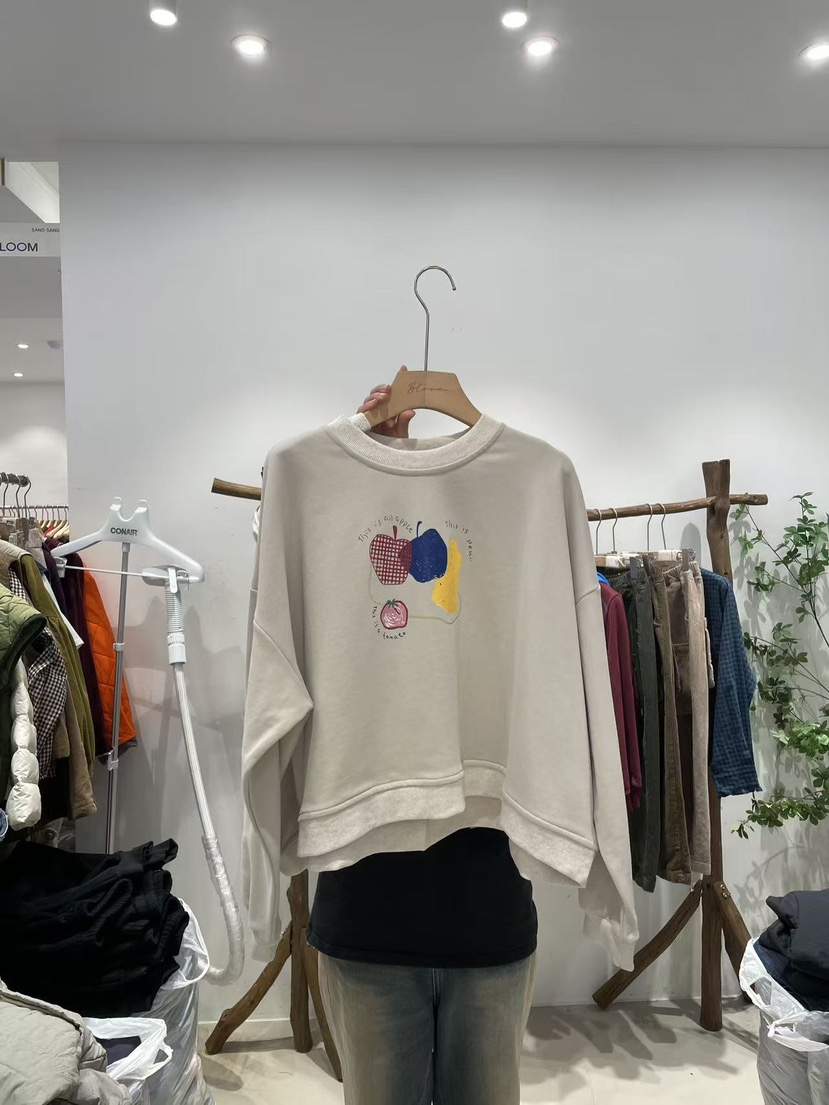 BLOOM韓國代購㊣女士新品休閑25秋冬推薦熱賣職業衛衣不加絨BLOOM-S衛衣