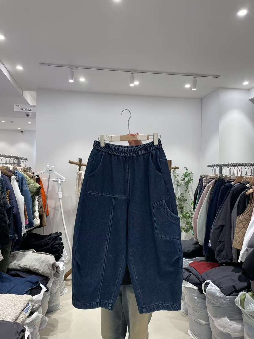 BLOOM東大門㊣直郵女士新款時尚推薦職業休閑熱賣牛仔褲加絨BLOOM-S牛仔褲