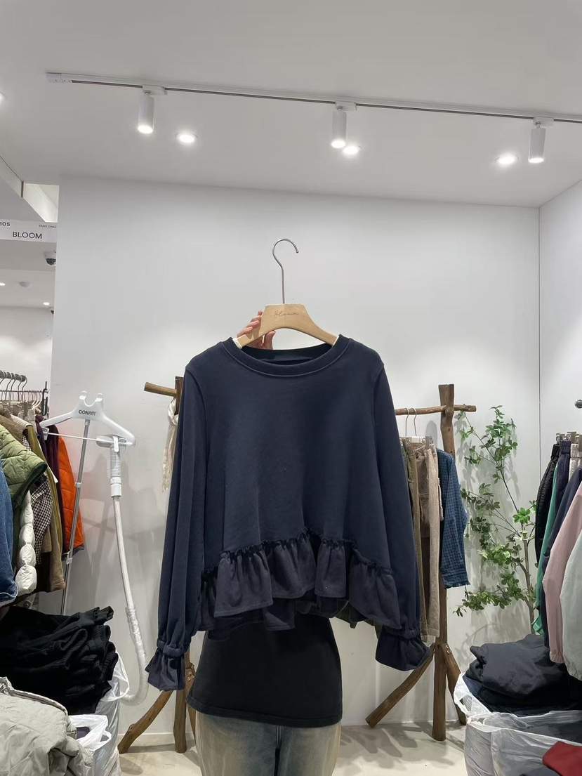 BLOOM韓國代購㊣女士新品25秋冬人氣熱賣時尚職業休閑長袖T恤BLOOM-S長袖T恤