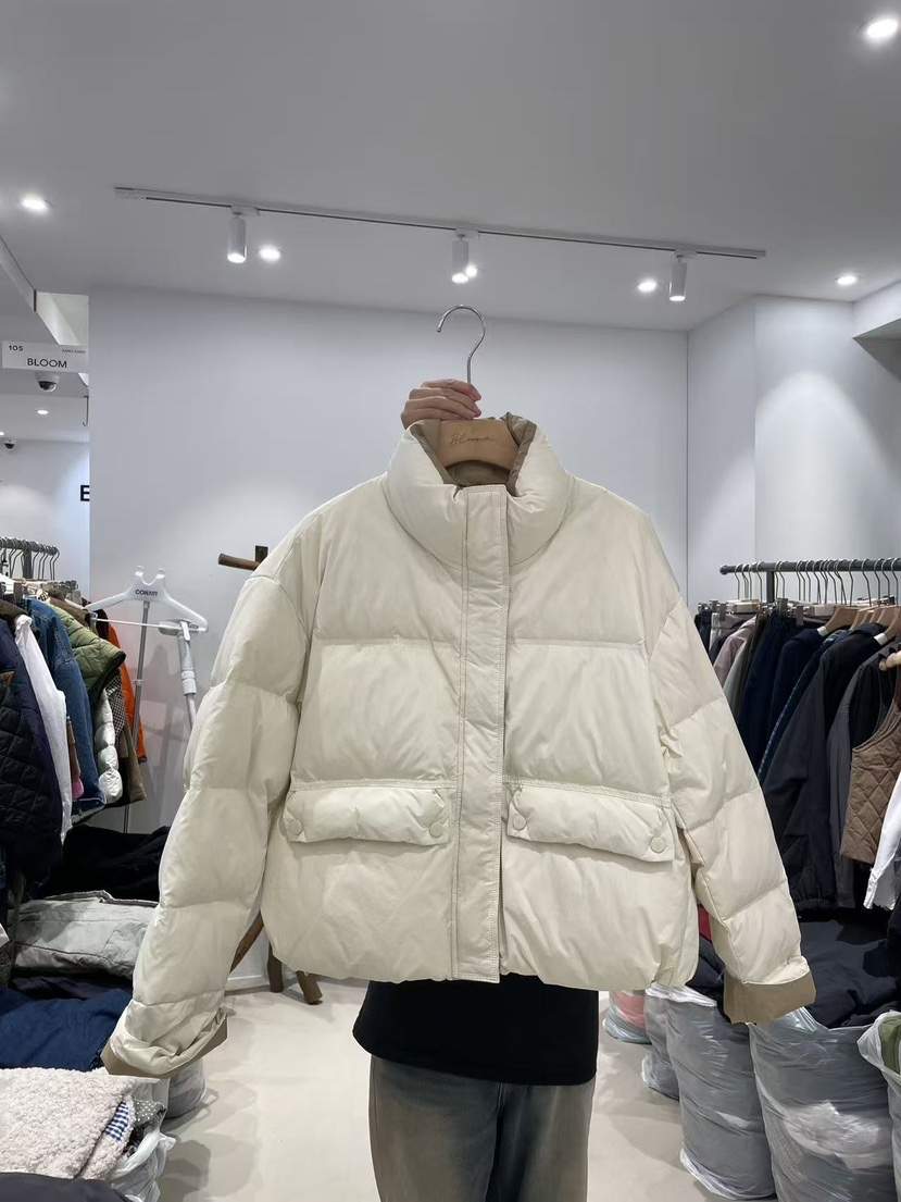 BLOOM東大門㊣代購女士新品推薦人氣熱賣25秋冬短款羽絨服高領絨BLOOM-S短款羽絨服