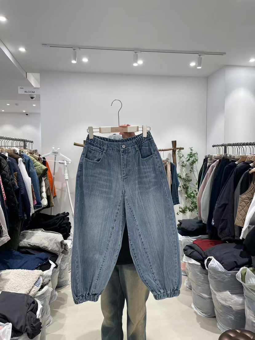 BLOOM東大門㊣直郵女士新品25秋冬休閑人氣時尚熱賣職業牛仔褲BLOOM-S牛仔褲