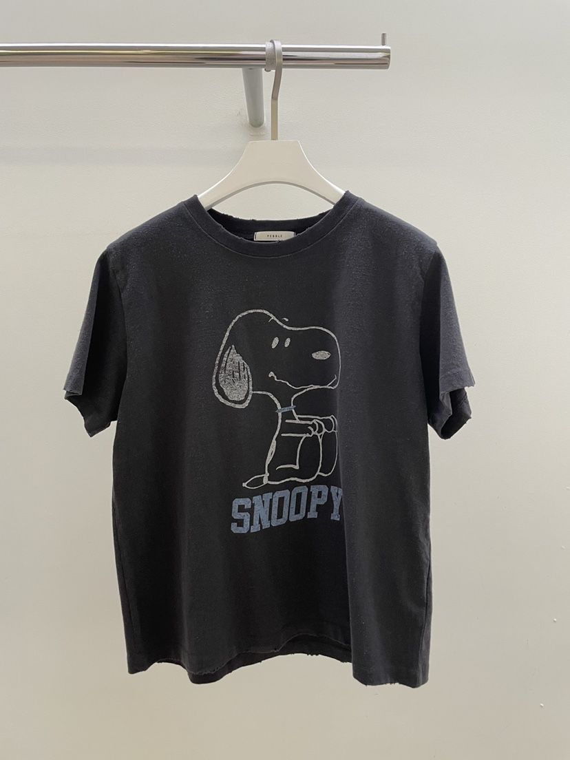 PEBBLE東大門㊣直郵女士新品休閑熱賣推薦職業時尚T恤史努比PEBBLE/LAYERT恤