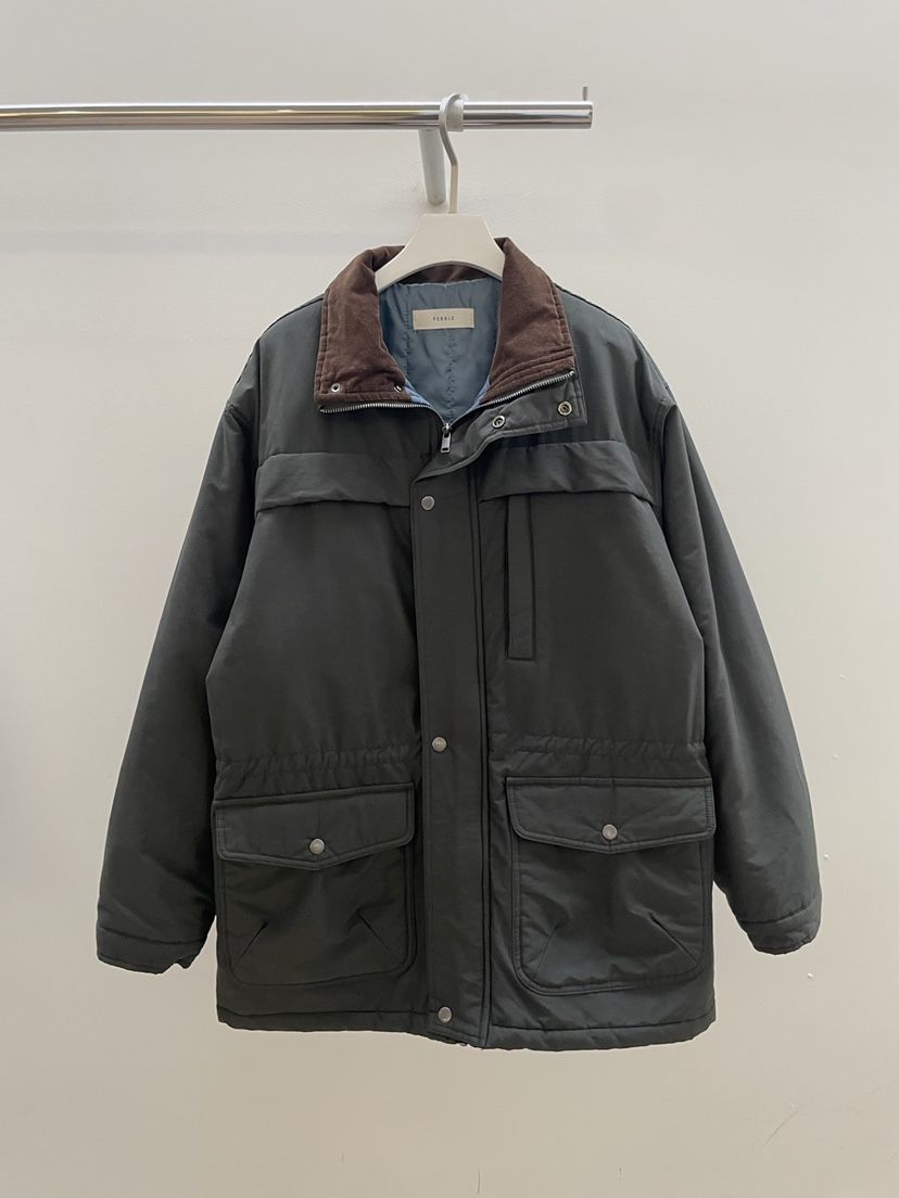 PEBBLE韓國代購㊣女士新款職業時尚25秋冬人氣短款棉服棉質絨PEBBLE/LAYER短款棉服