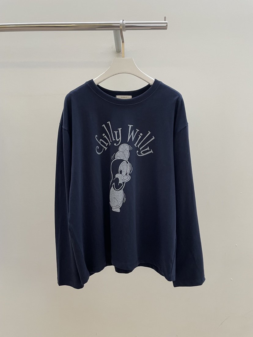 PEBBLE韓國代購㊣女裝新品推薦25秋冬時尚休閑熱賣人氣長袖T恤PEBBLE/LAYER長袖T恤