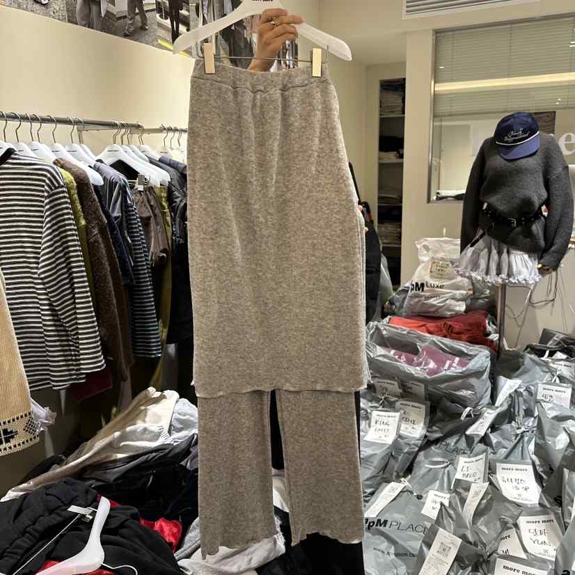 MOREMORE東大門㊣實拍女裝新品25秋冬熱賣職業休閑裙褲裹身裙more more裙褲