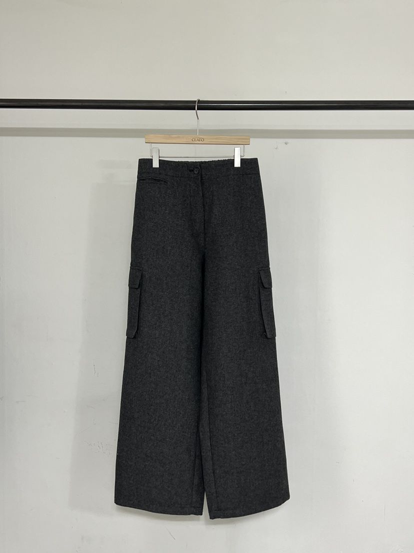 CLAFO東大門㊣實拍女裝新品休閑熱賣推薦職業休閑褲工裝褲羊毛CLAFO休閑褲