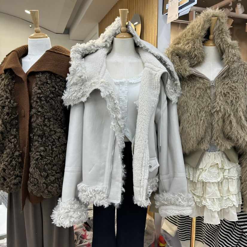 SAGE BRUSH韓國直郵㊣女裝新款時尚職業人氣休閑短款大衣羊毛SAGE BRUSH短款大衣