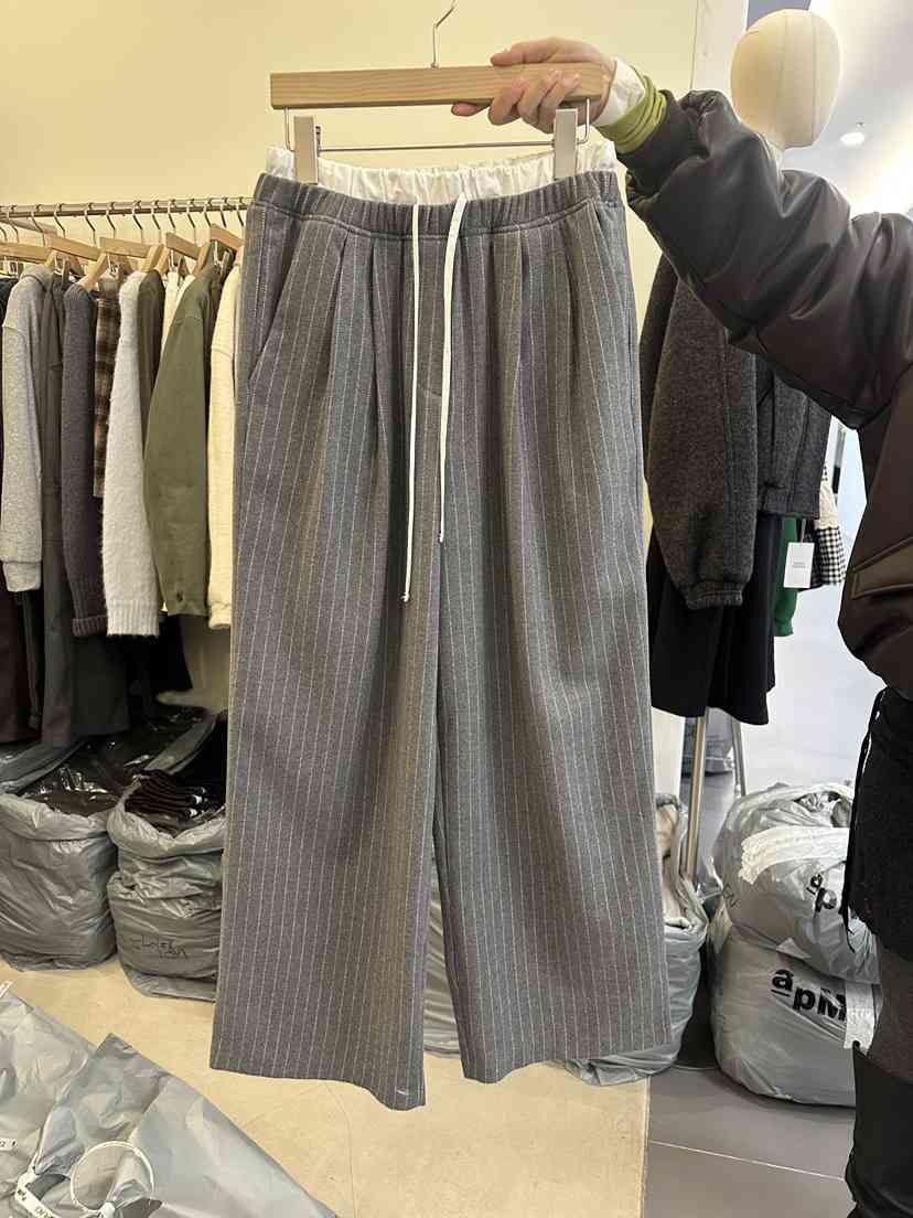 MONDAYMORING韓國直郵㊣女裝新品時尚熱賣職業25秋冬休閑褲MONDAYMORING休閑褲