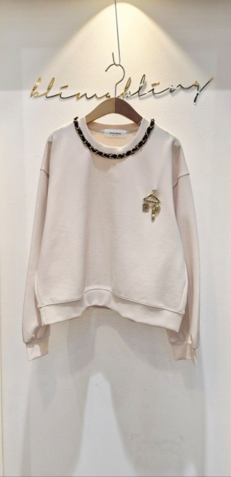 RICO東大門㊣代購女士新款休閑人氣推薦25秋冬時尚職業衛衣bling bling/RICO衛衣