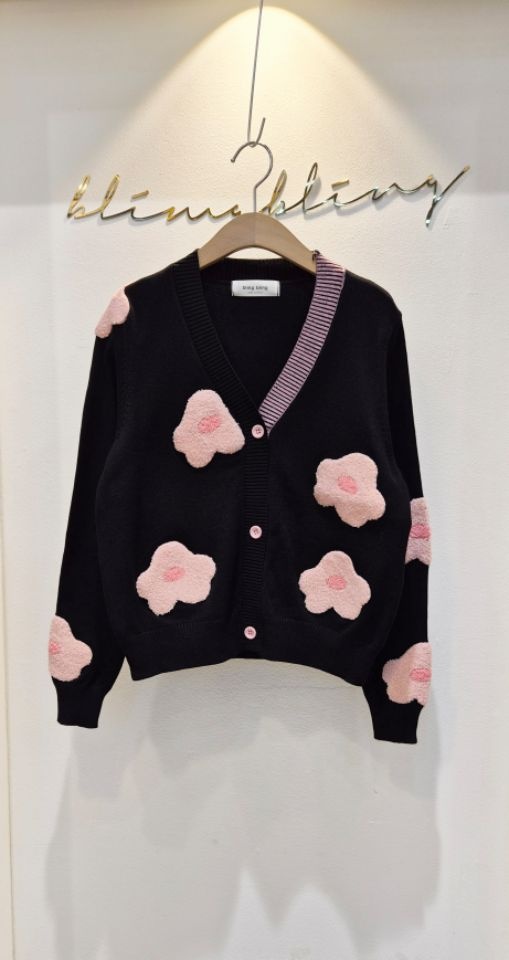 BLING BLING-S東大門㊣實拍女士新款推薦25秋冬針織衫開衫BLING BLING-S針織衫