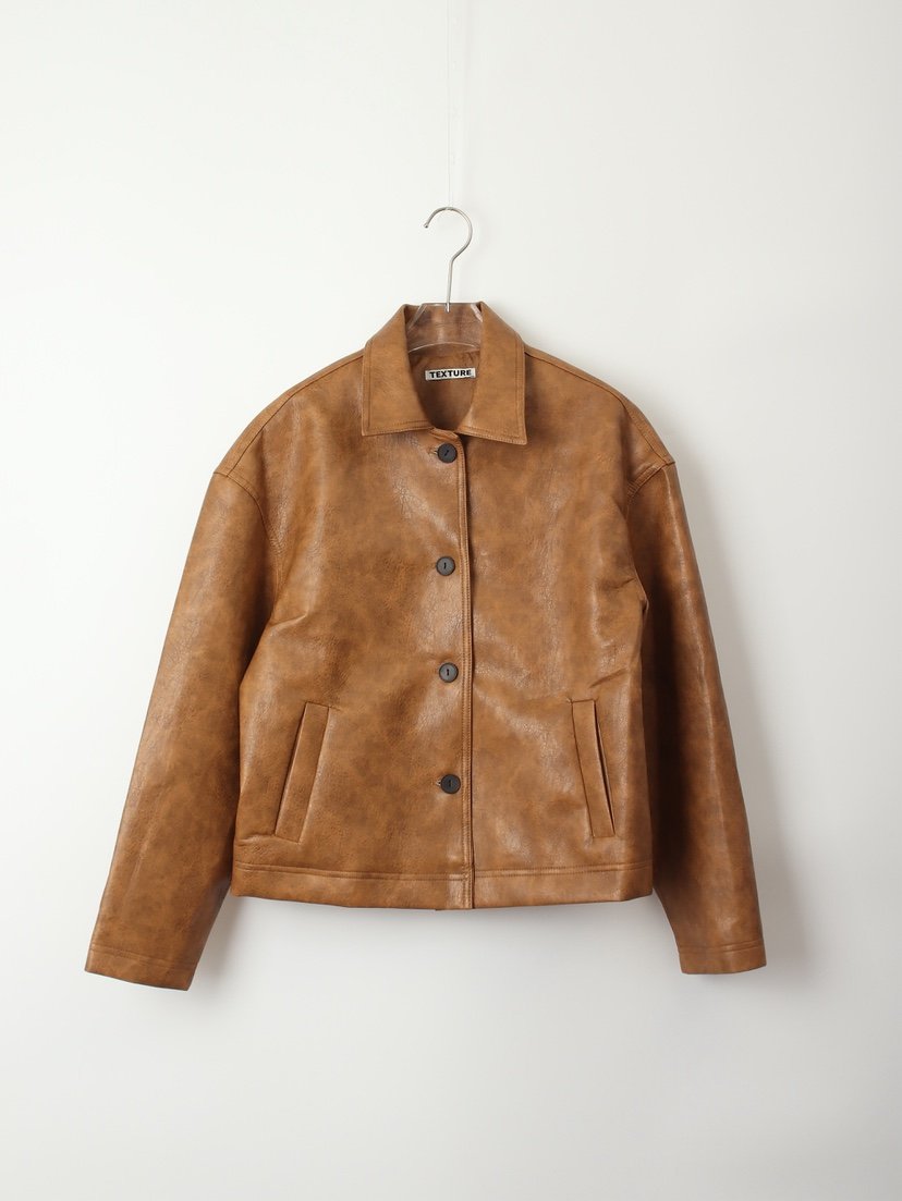 TEXTURE東大門㊣實拍女士新款人氣職業25秋冬休閑熱賣推薦皮衣TEXTURE皮衣