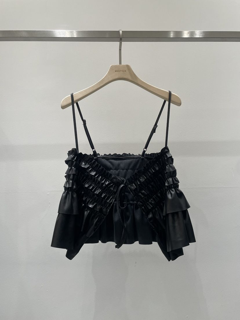 RE STYLE-Q韓國直郵㊣女裝新款熱賣時尚休閑吊帶背心皮革RE STYLE吊帶/背心