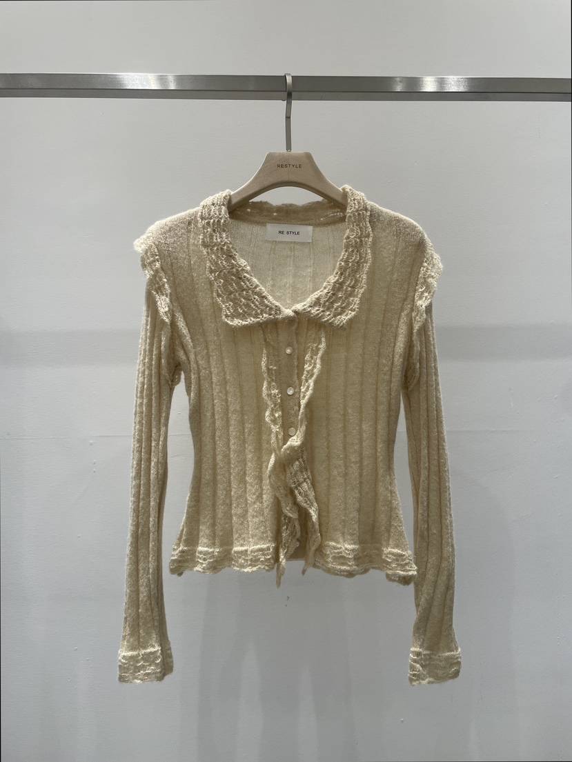 RE STYLE-Q韓國代購㊣女士新品熱賣人氣休閑時尚針織衫開衫RE STYLE針織衫