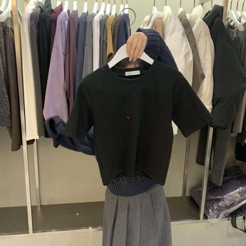 FAVE/FAVOURITE韓國代購㊣女裝新款職業休閑熱賣25秋冬T恤FAVE/FAVOURITET恤