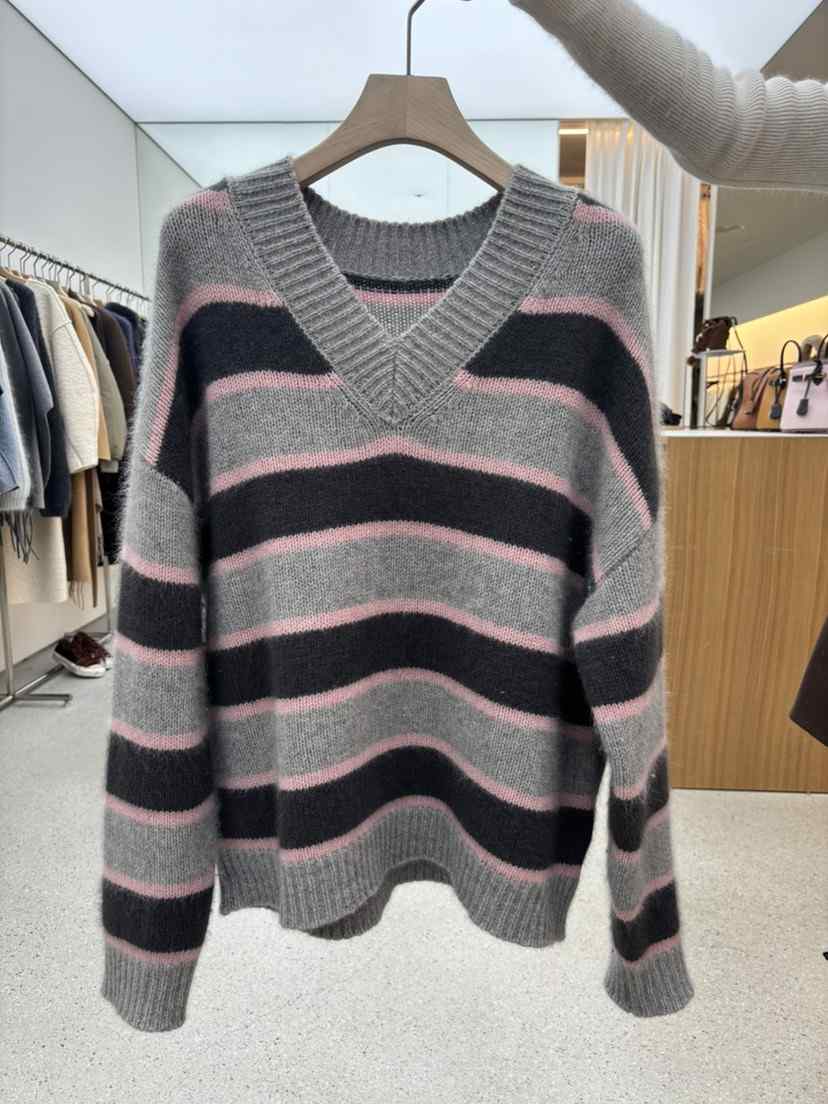 JUJU東大門㊣代購女裝新款職業熱賣推薦25秋冬休閑針織衫V領JUJU針織衫